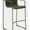 Kave Home Outdoor Barkruk 'Maurina' Touw en staal