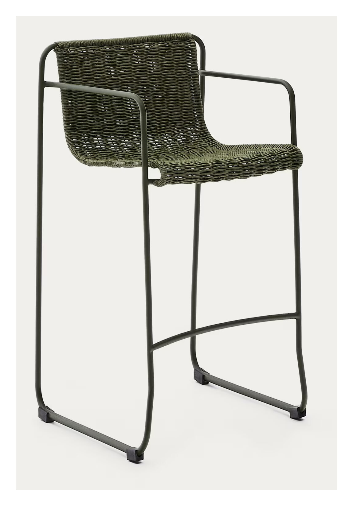 Kave Home Outdoor Barkruk 'Maurina' Touw en staal