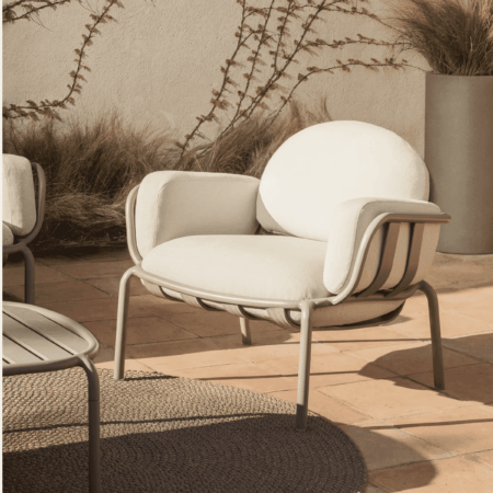 Kave Home Outdoor Fauteuil 'Joncols' kleur Taupe | Kave Home