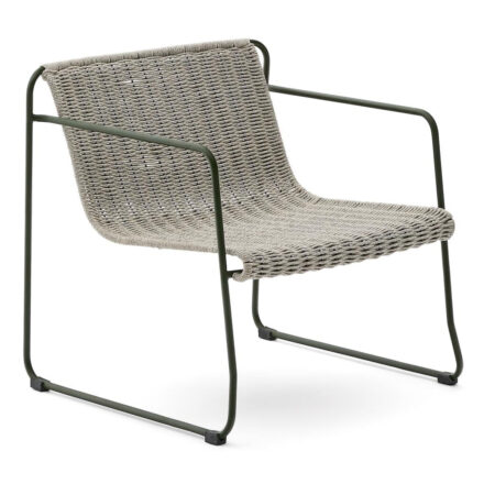 Kave Home Outdoor Fauteuil 'Maurina' Touw en staal