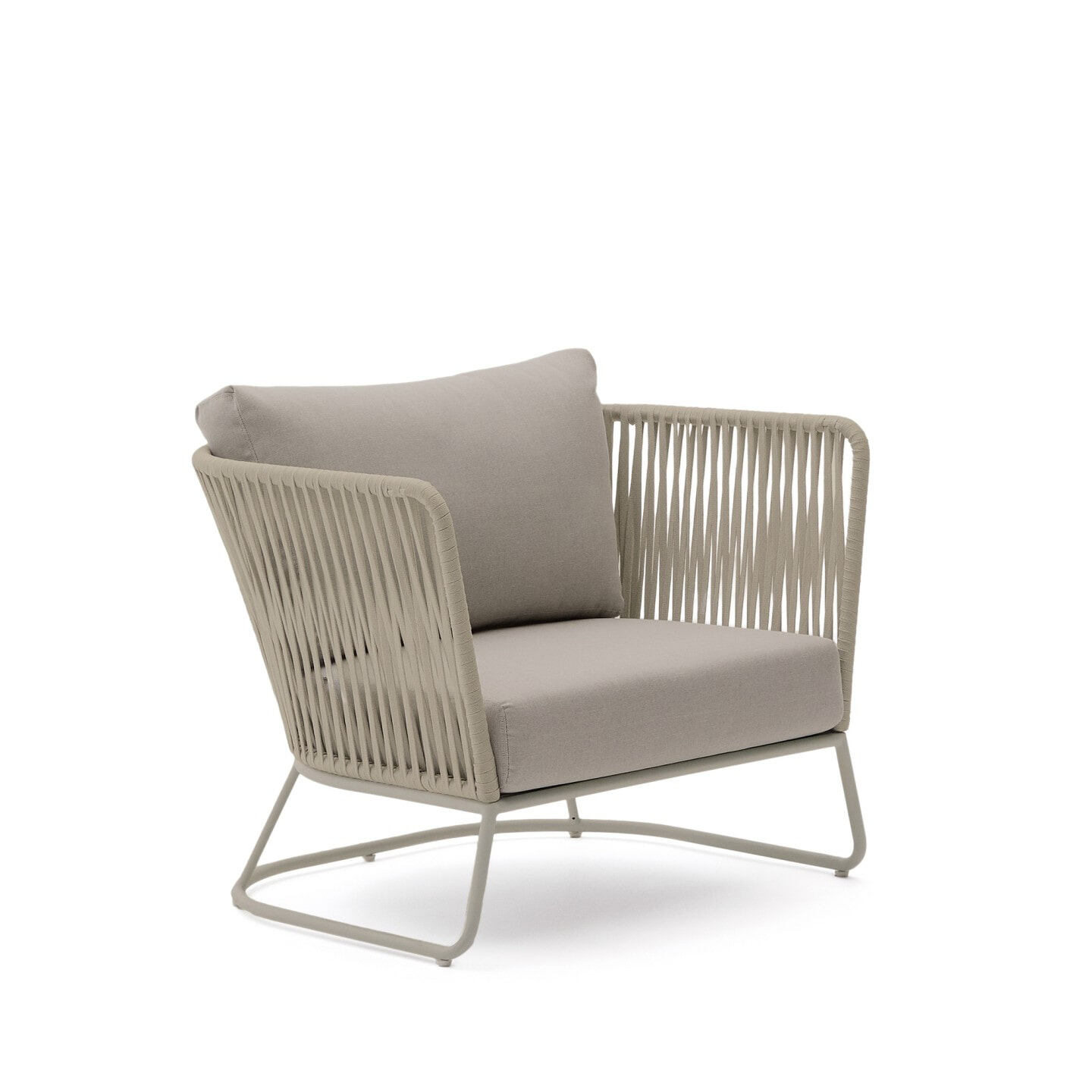 Kave Home Outdoor Fauteuil 'Saconca' Gevlochten touw