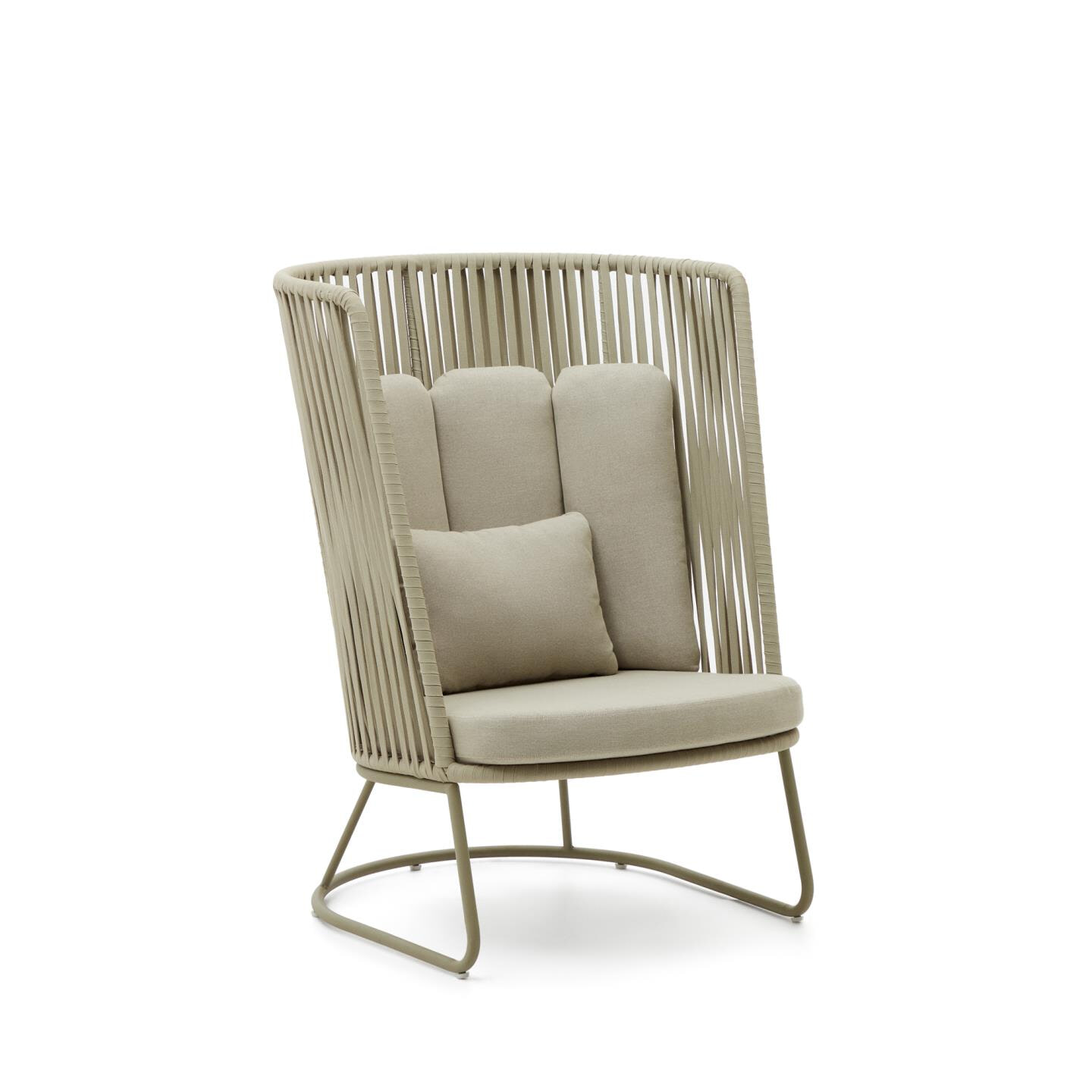 Kave Home Outdoor Fauteuil 'Saconca' Met hoge rug