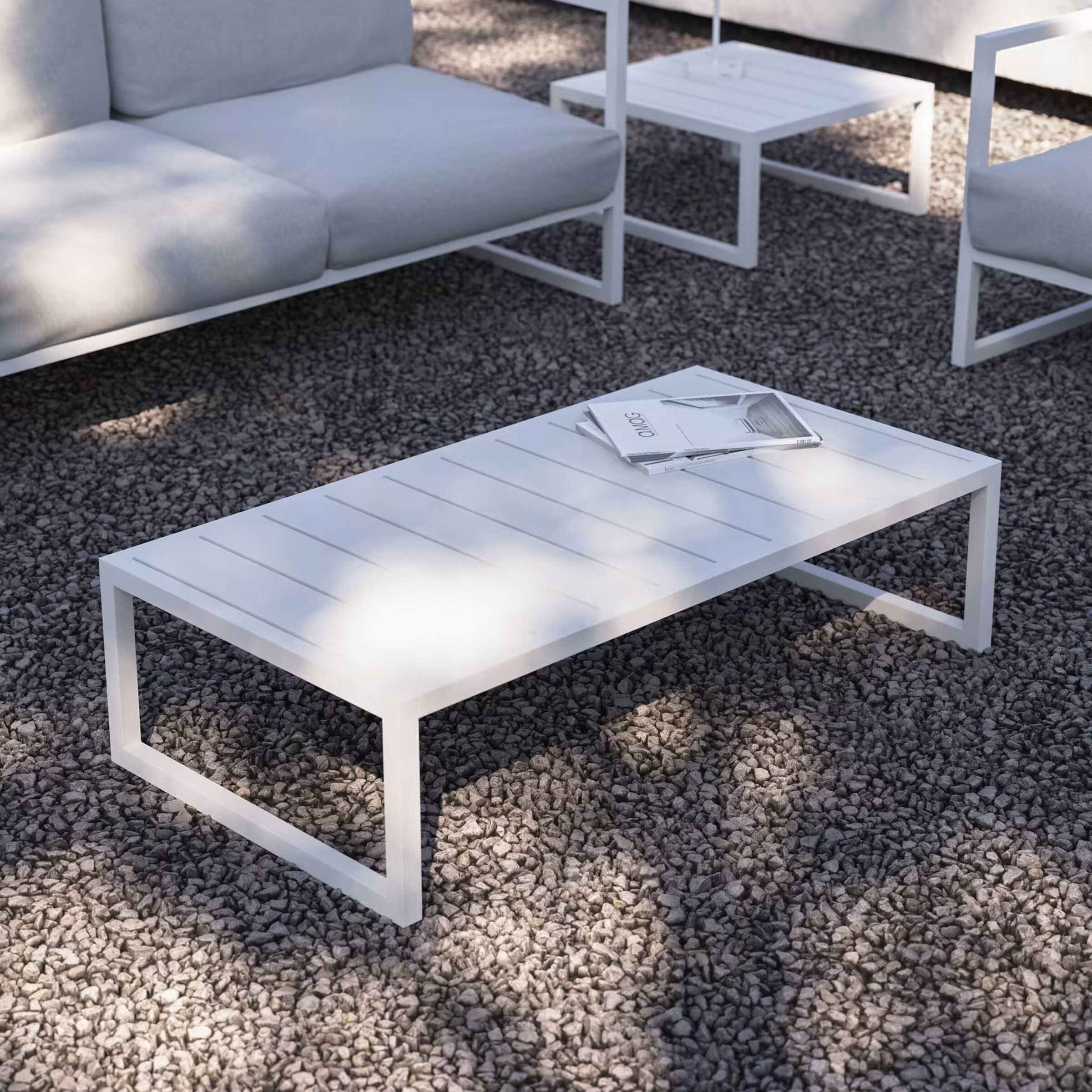 Kave Home Outdoor Salontafel 'Comova' 114 x 60cm