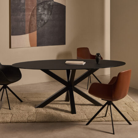 Kave Home Ovale Eettafel 'Argo' Glas