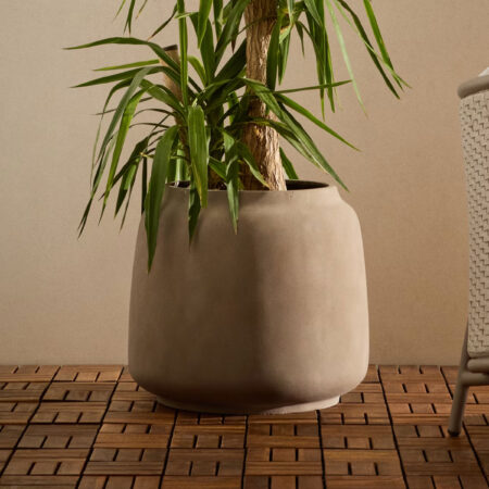 Kave Home Plantenpot 'Lira' Terracotta look