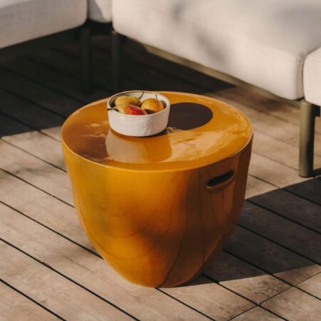 Kave Home Ronde Bijzettafel Mesquida Cement