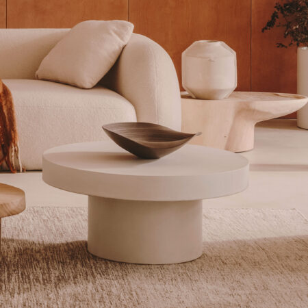 Kave Home Ronde Salontafel 'Aiguablava' Beton