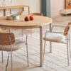 Kave Home Ronde Uitschuifbare Eettafel 'Montuiri' Eiken