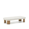 Kave Home Salontafel 'Labra' Cement en acaciahout