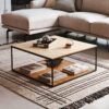 Kave Home Salontafel 'Yoana' Eiken en metaal