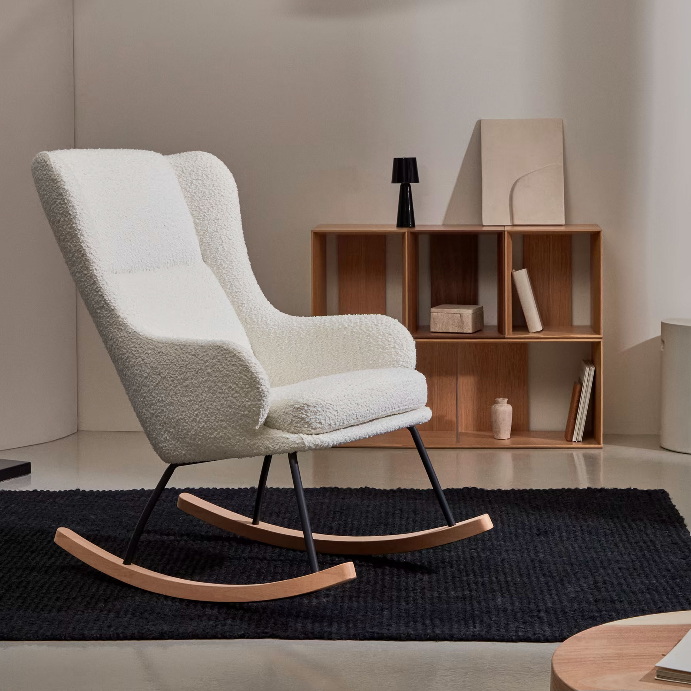 Kave Home Schommelstoel 'Maustin' Bouclé