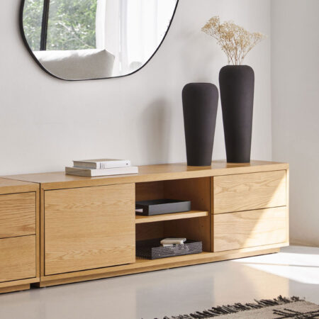 Kave Home TV-meubel 'Abilen' Eiken