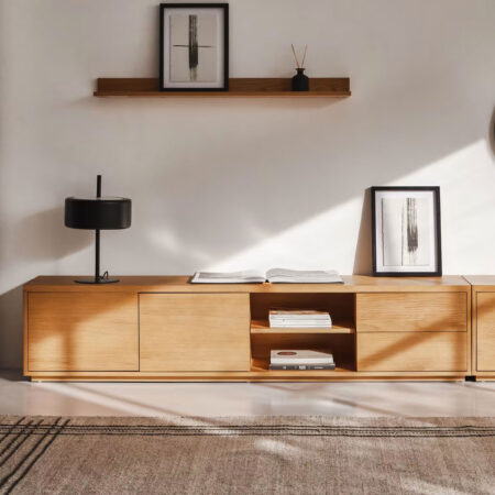 Kave Home TV-meubel 'Abilen' Eiken
