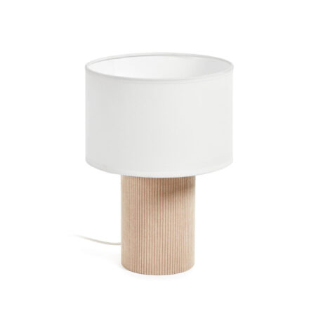 Kave Home Tafellamp 'Bianella' Corduroy