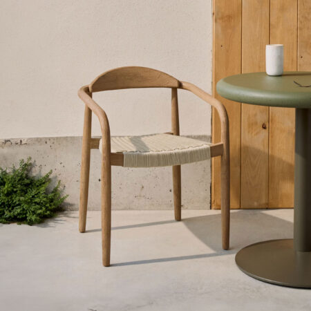 Kave Home Tuin / Eetkamerstoel 'Nina' Acaciahout
