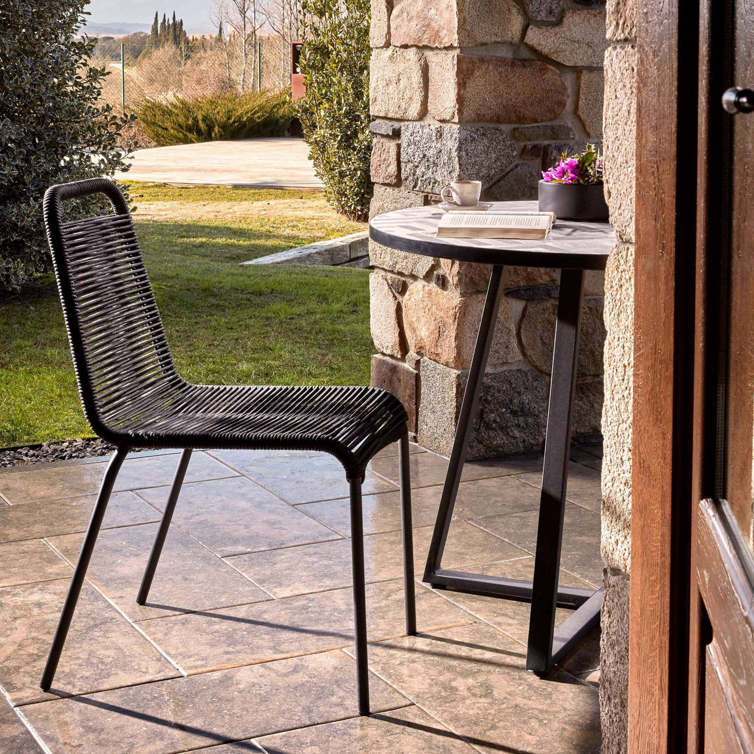 Kave Home Tuinstoel 'Lambton' kleur Zwart | Kave Home