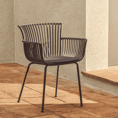 Kave Home Tuinstoel 'Surpika' kleur Donkergrijs | Kave Home