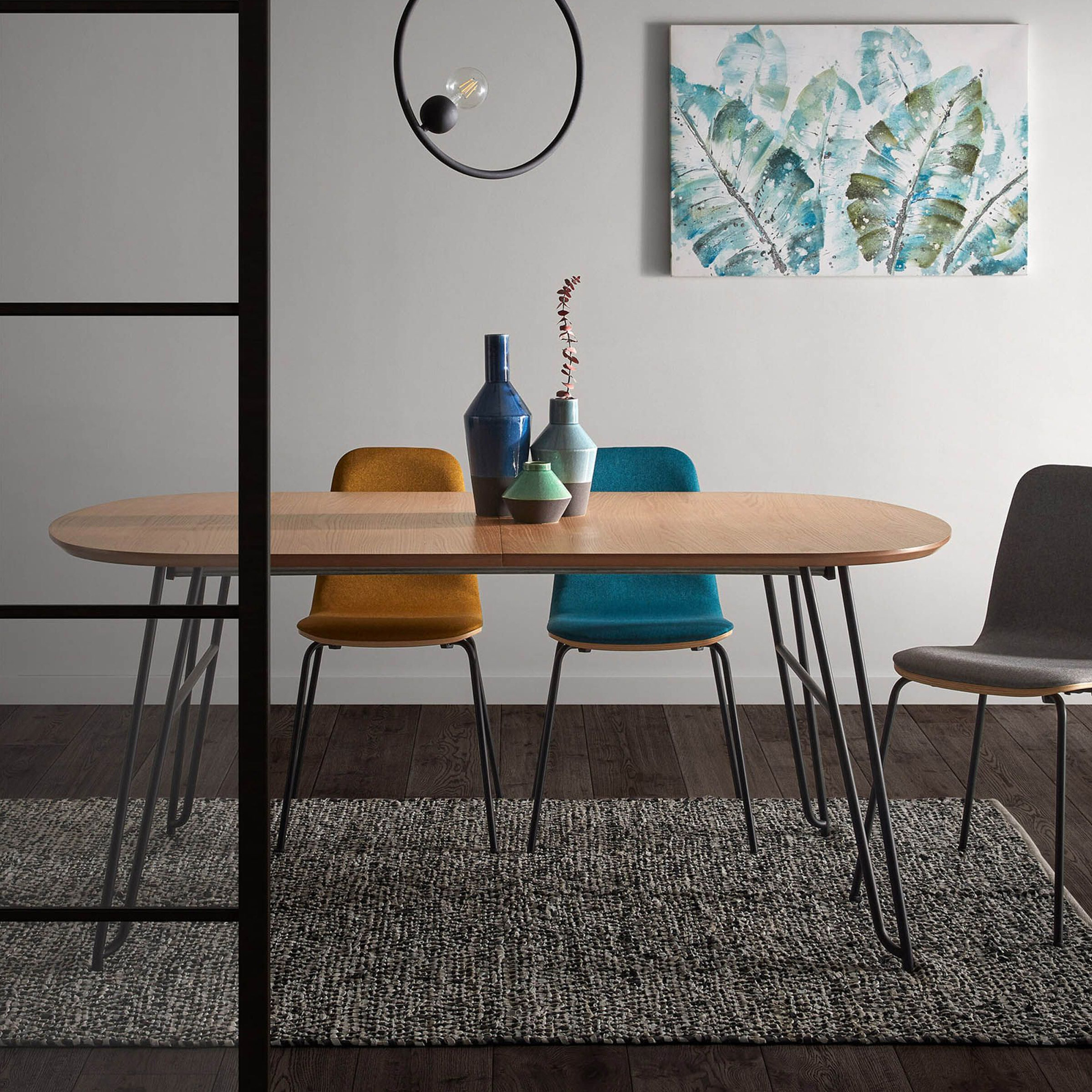 Kave Home Uitschuifbare Ovale Eettafel 'Novac' 140 - 220 x 90cm | Kave Home