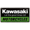 Kawasaki Motorcycles Metalen Bord 25 x 50 cm | Kawasaki