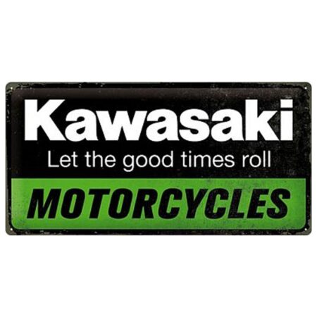 Kawasaki Motorcycles Metalen Bord 25 x 50 cm | Kawasaki