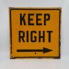Keep Right Pijl Metalen Bord - Origineel | The Dutch Pickers
