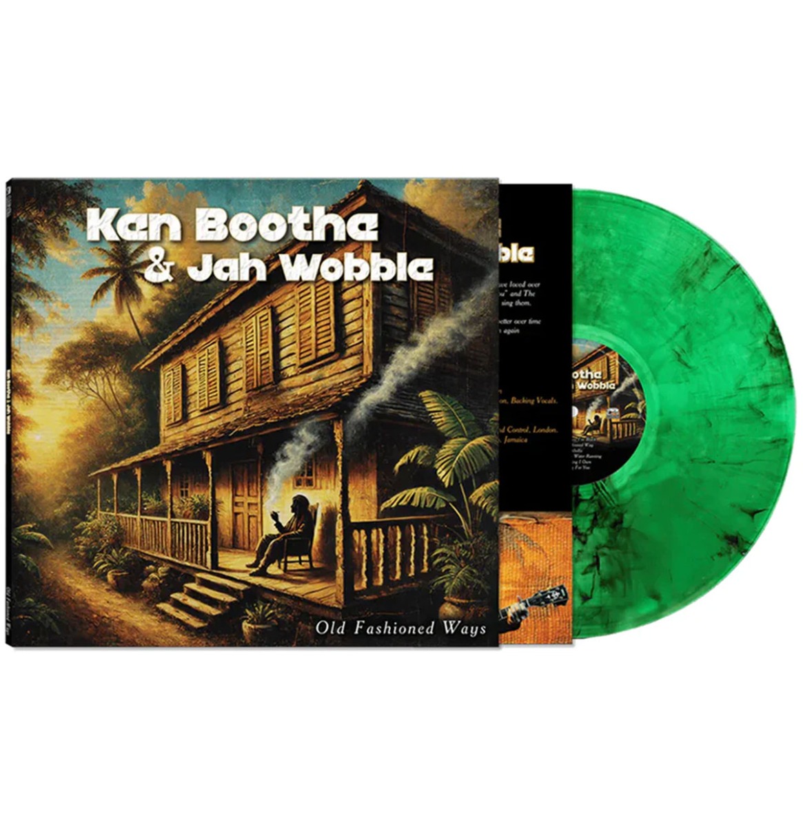 Ken Boothe & Jah Wobble - Old Fashioned Ways (Groen Marmer Vinyl) (LP) | Fiftiesstore