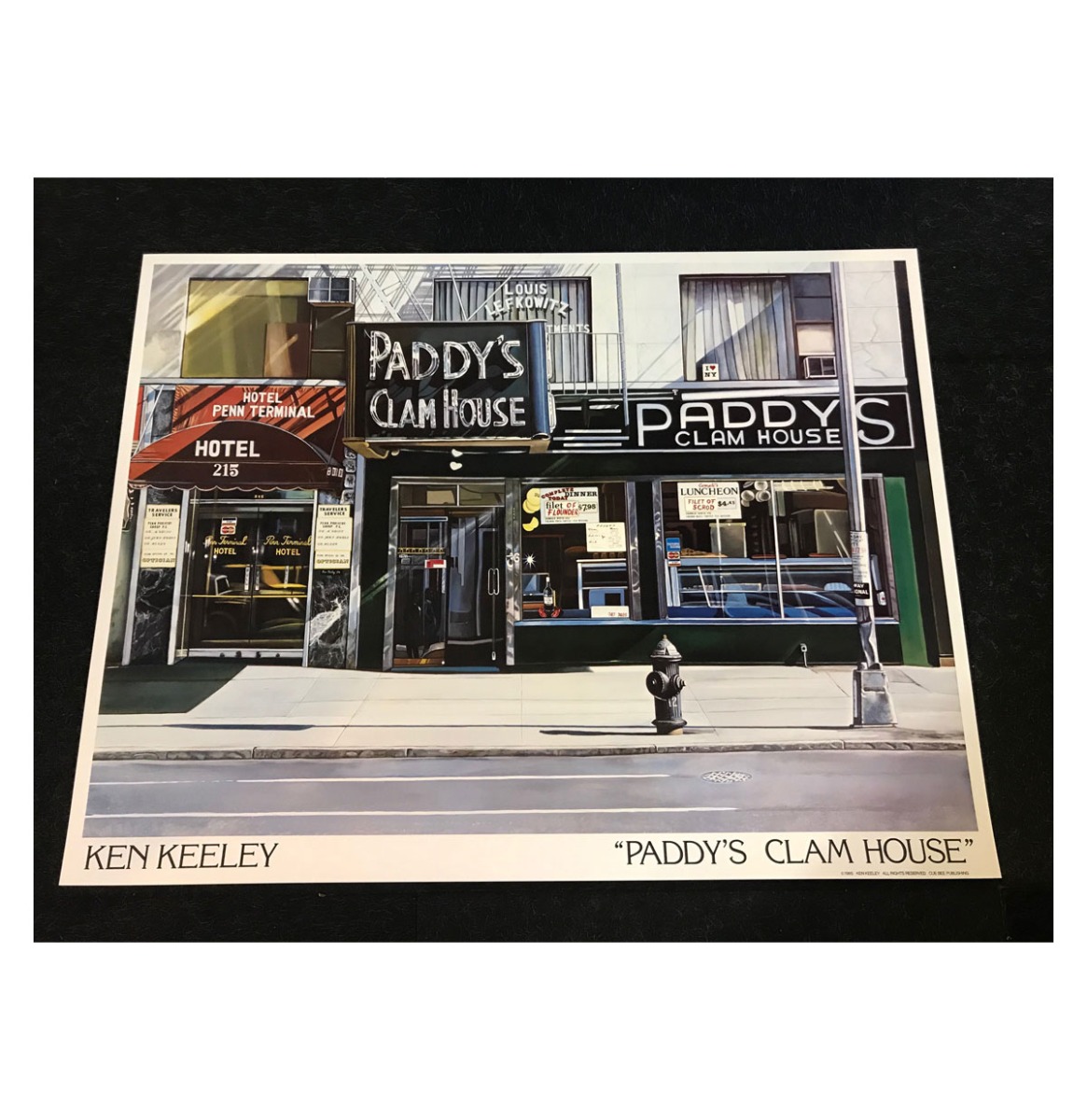 Ken Keeley Poster "Paddy's Clam House" - 1985 | Fiftiesstore