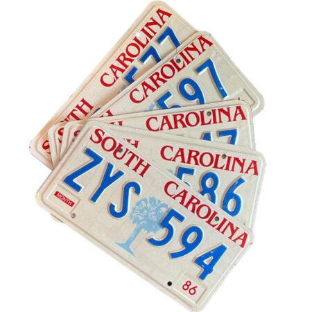 Kentekenplaat - South Carolina - Origineel - Willekeurig | Fiftiesstore
