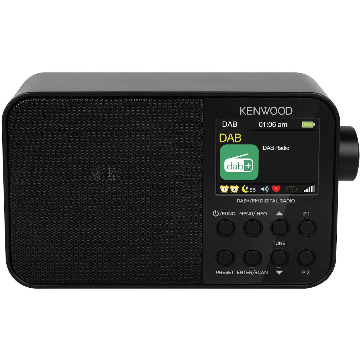 Kenwood CRM30DAB DAB radio Zwart | Kenwood