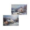 Kerst canvas LED 38x28cm | Lumineo