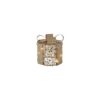 Kerstkado 10 LED goud metaal H11cm | Countryfield