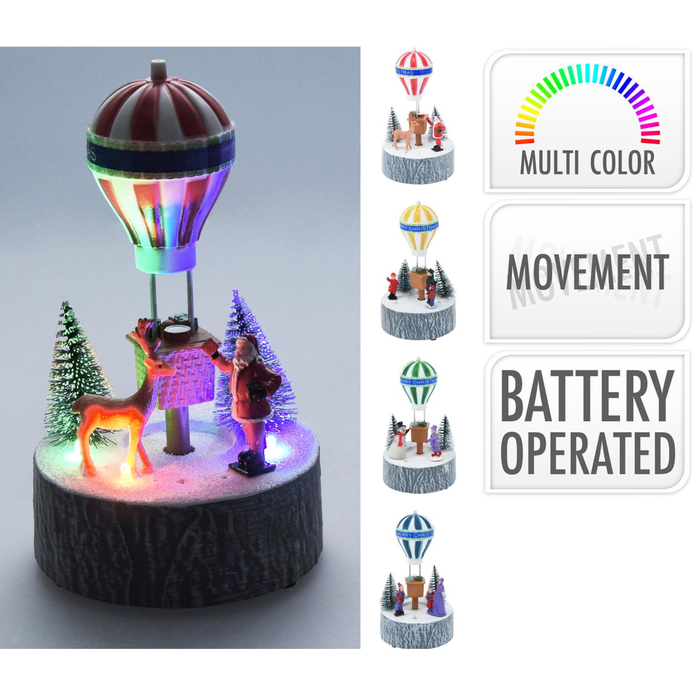 Kersttafereel LED 17cm kunststof | Home & Styling