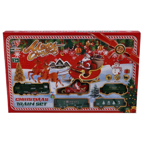 Kersttrein Met Licht En Geluid 25 Delig |