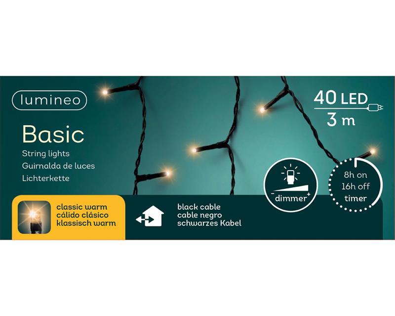 Kerstverlichting Basic 40LED Classicwarm | Lumineo
