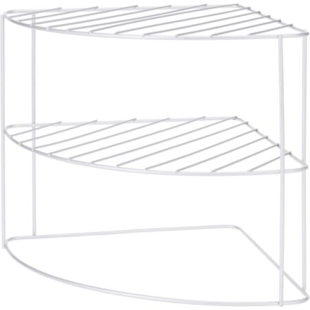 Keukenhoekrek metaal 23x23x21cm grijs | Excellent Houseware