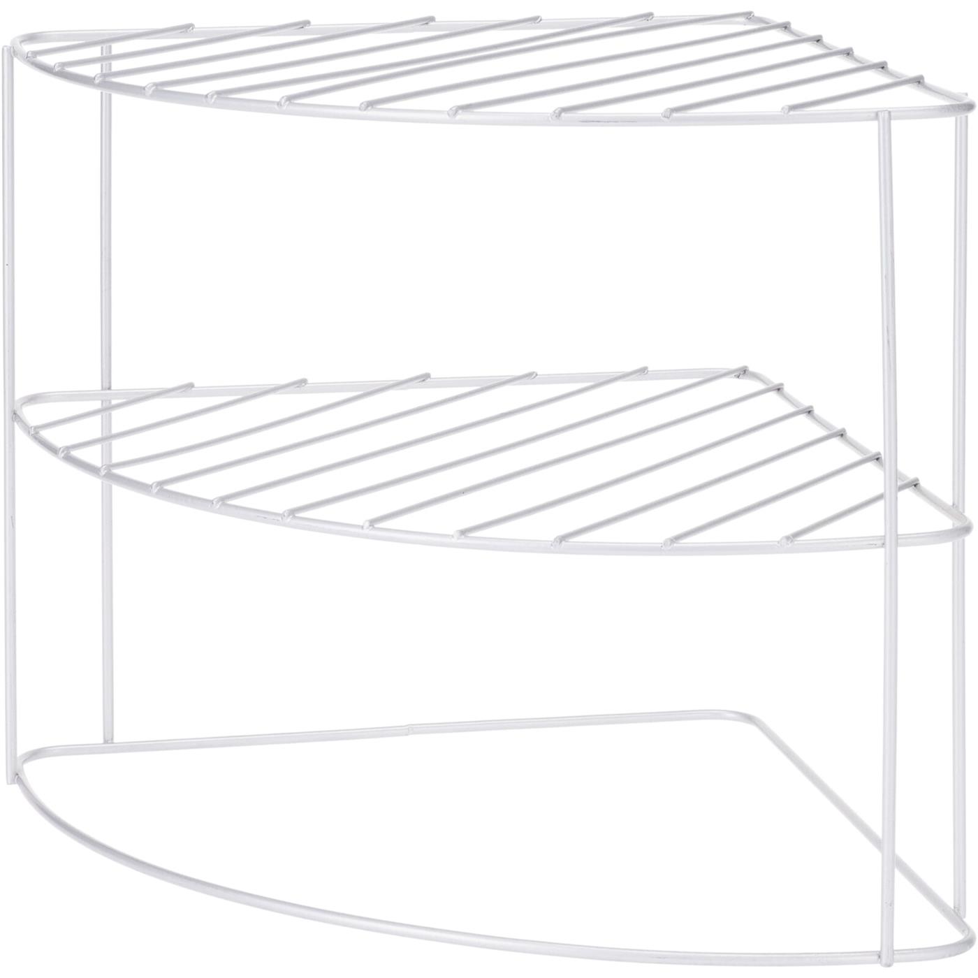 Keukenhoekrek metaal 23x23x21cm grijs | Excellent Houseware