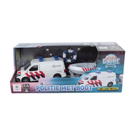 Kids Globe VW Transporter met boot 29cm | Kids Globe
