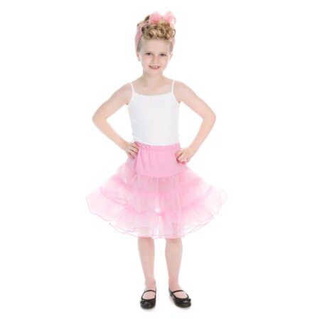 Kids Petticoat in Pink-9 - 10 Jaar | Hearts and Roses