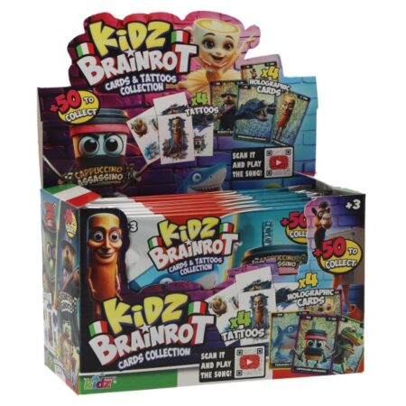 Kidz Brainrot Holografic Cards + Tattoos |