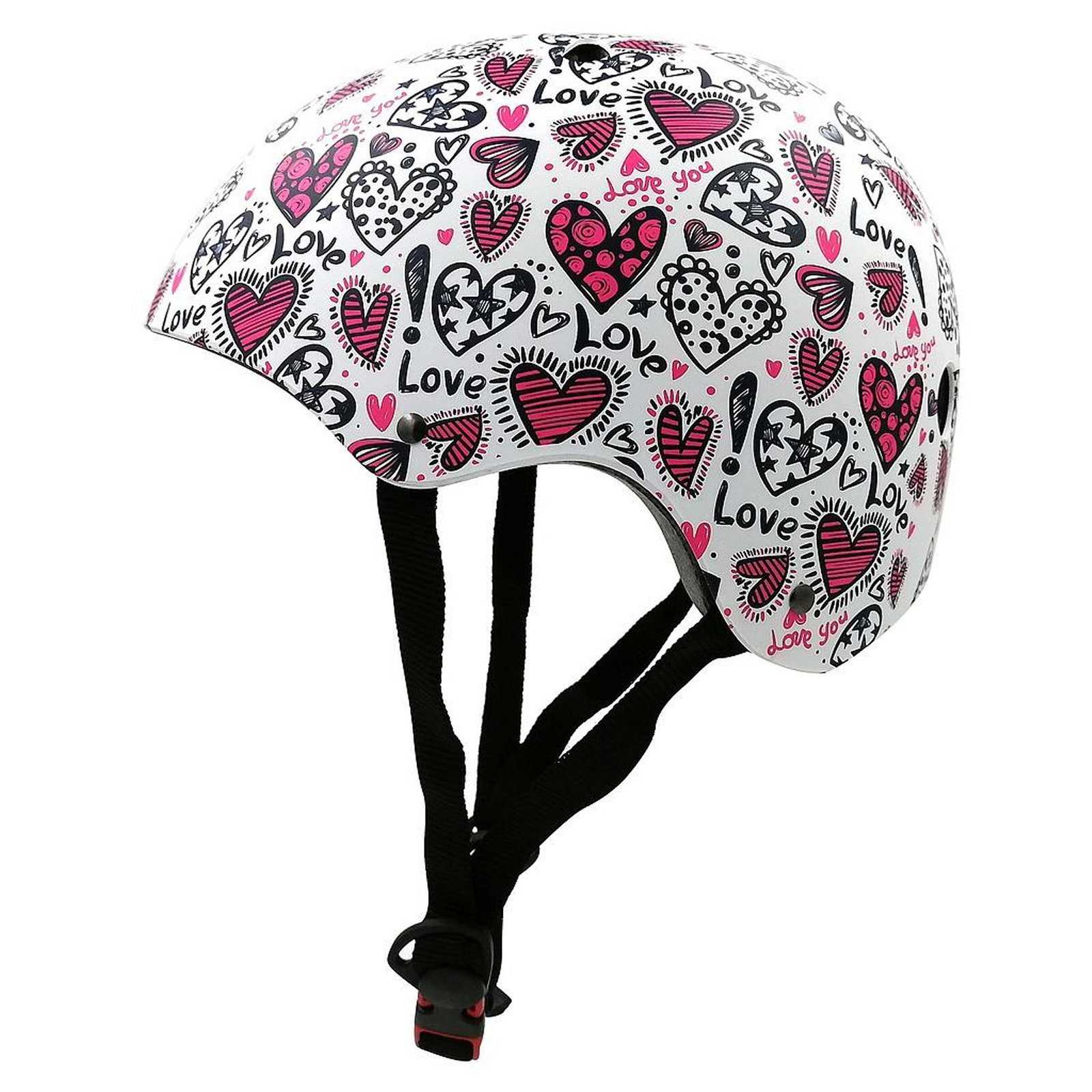 Kinder Fietshelm Love Medium ( 53-58 cm) | Kiddimoto