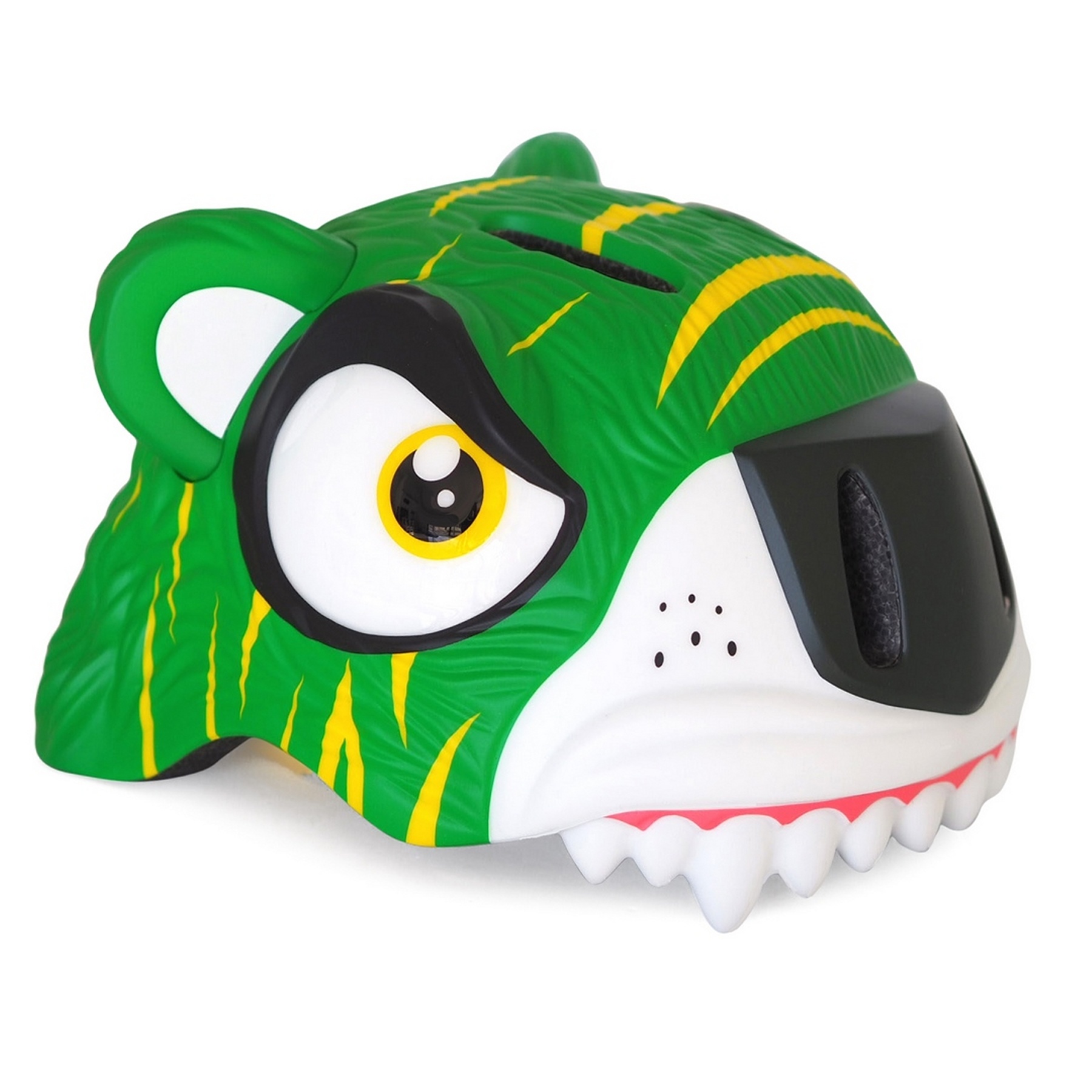 Kinderhelm / Fietshelm Groene Tijger / Green Tiger Small 49-55 cm | Crazy Stuff