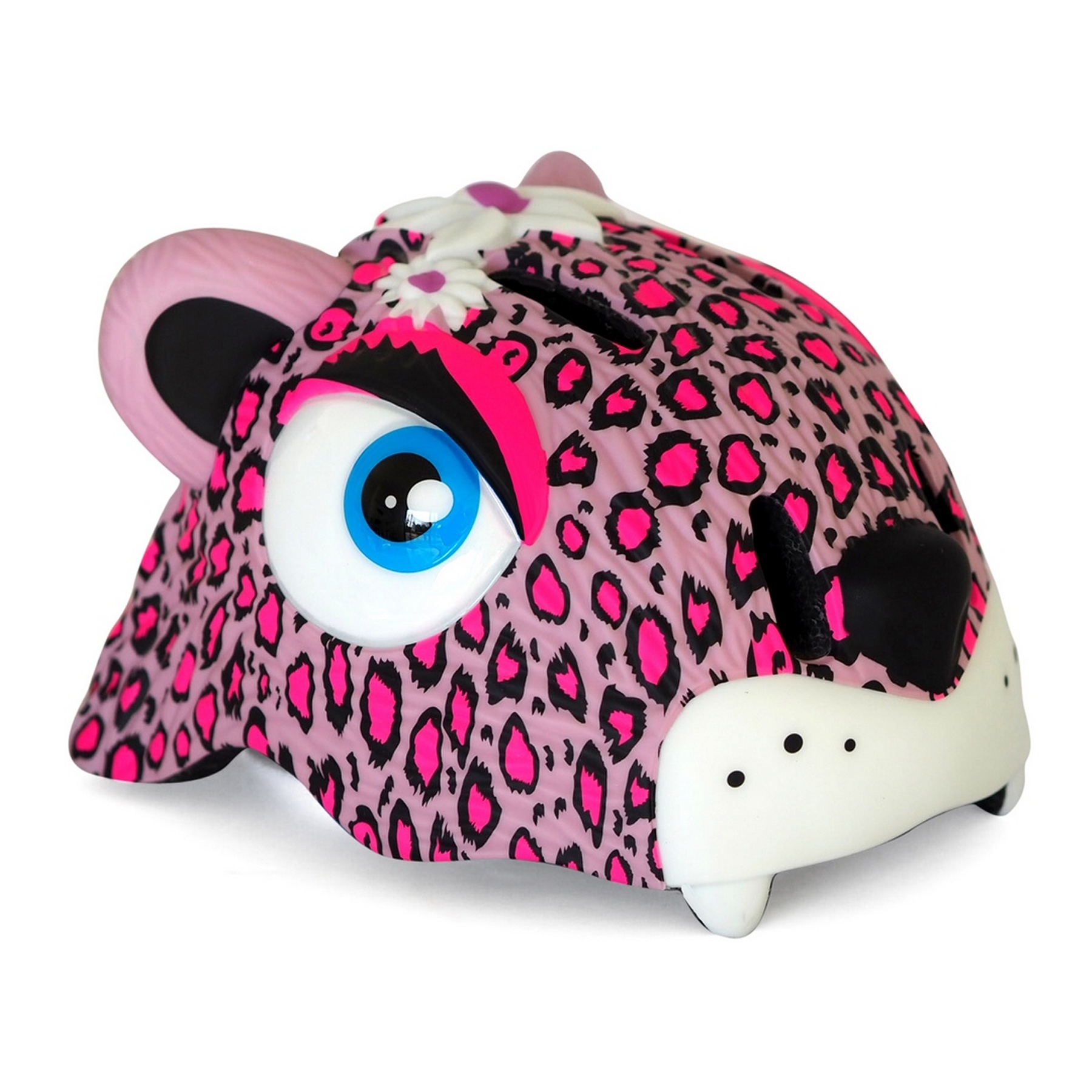 Kinderhelm / Fietshelm Roze Luipaard / Pink Leopard Small 49-55 cm | Crazy Stuff