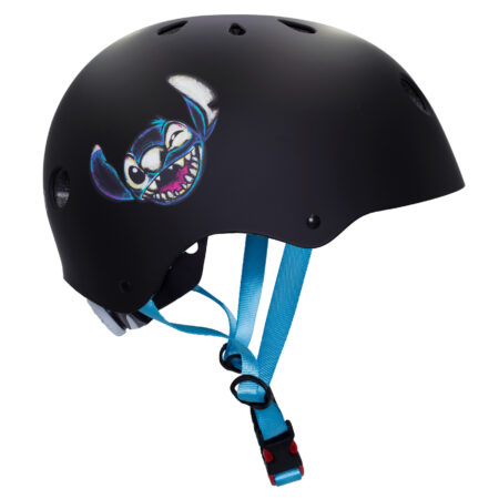 Kinderhelm Stitch Zwart/Blauw Fietshelm - 52-56 cm (M) | Seven Polska