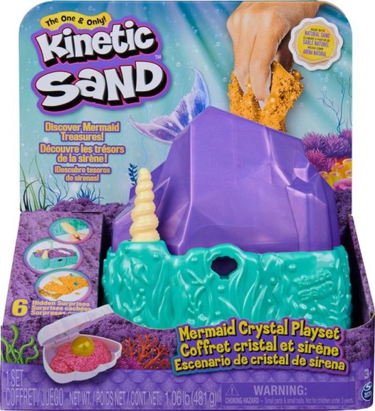 Kinetic Sand Mermaid Crystal Playset | Spinmaster