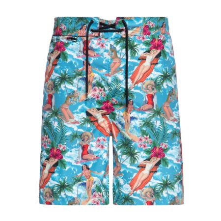 King Kerosin AOP Tropical Hawaiian Swim Shorts-XXXXL | King Kerosin