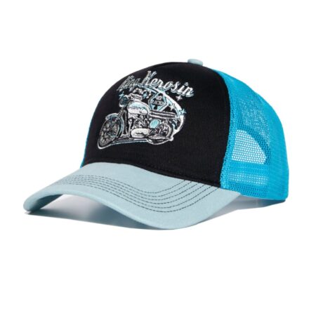 King Kerosin Ace Racer Trucker Cap Black Blue | King Kerosin