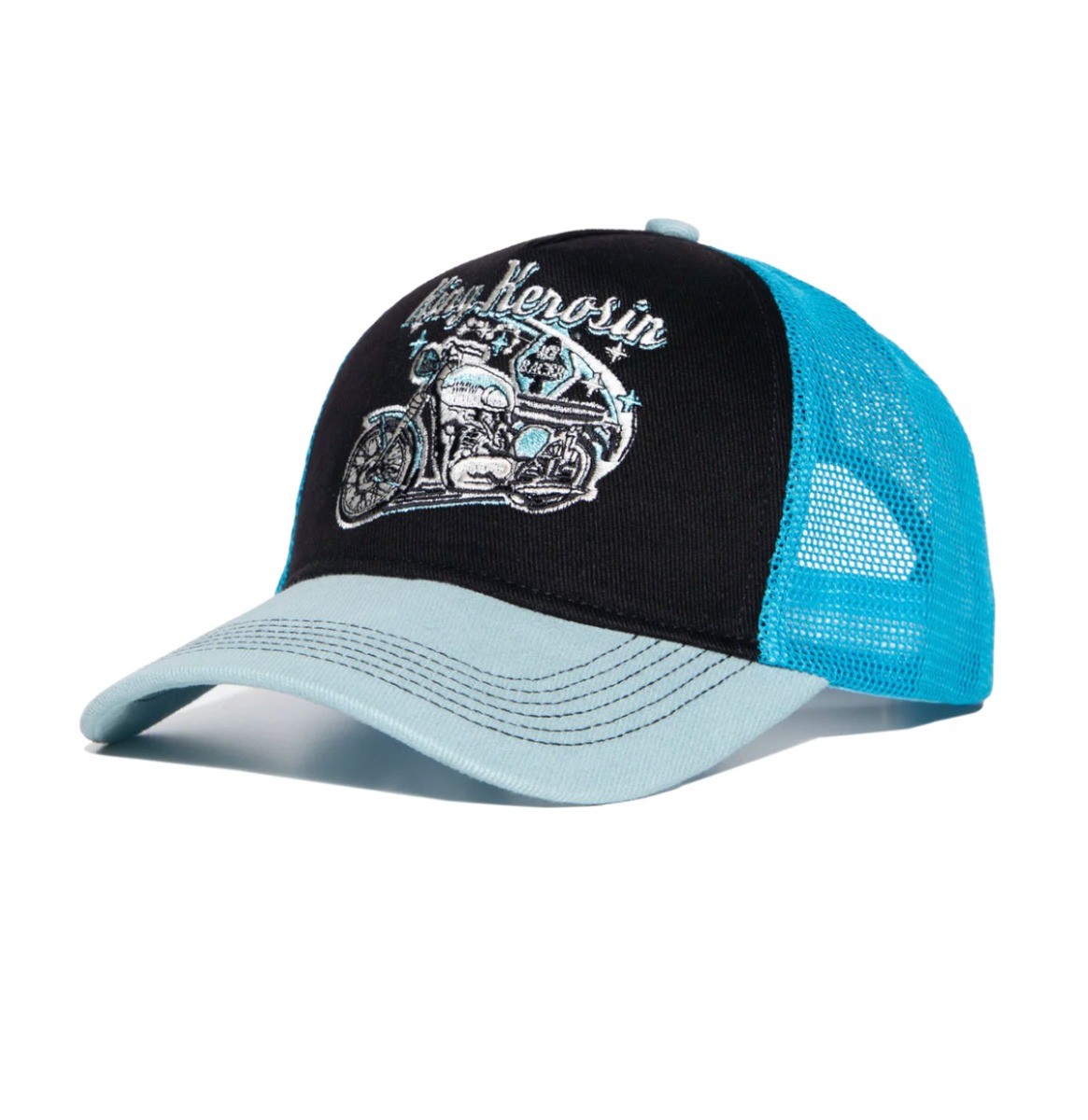 King Kerosin Ace Racer Trucker Cap Black Blue | King Kerosin