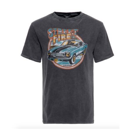 King Kerosin Acid Wash T-Shirt Street Fire -XXXL | Fiftiesstore