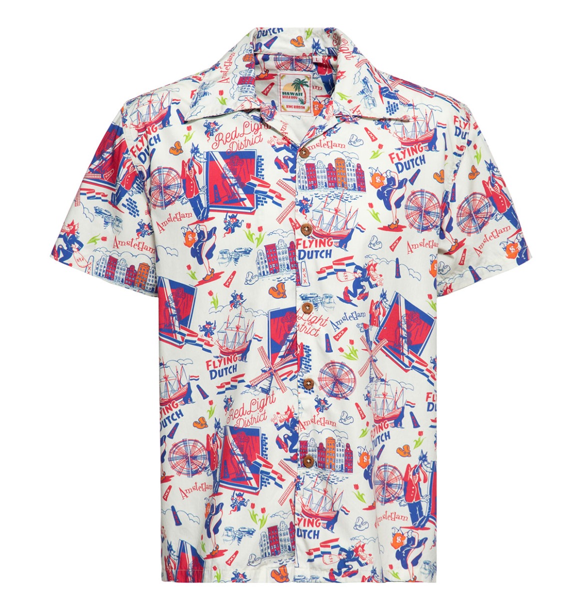 King Kerosin Amsterdam Shirt Off White-XXXL | King Kerosin