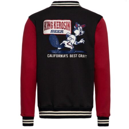 King Kerosin Beer College Jacket Black Red-S | King Kerosin